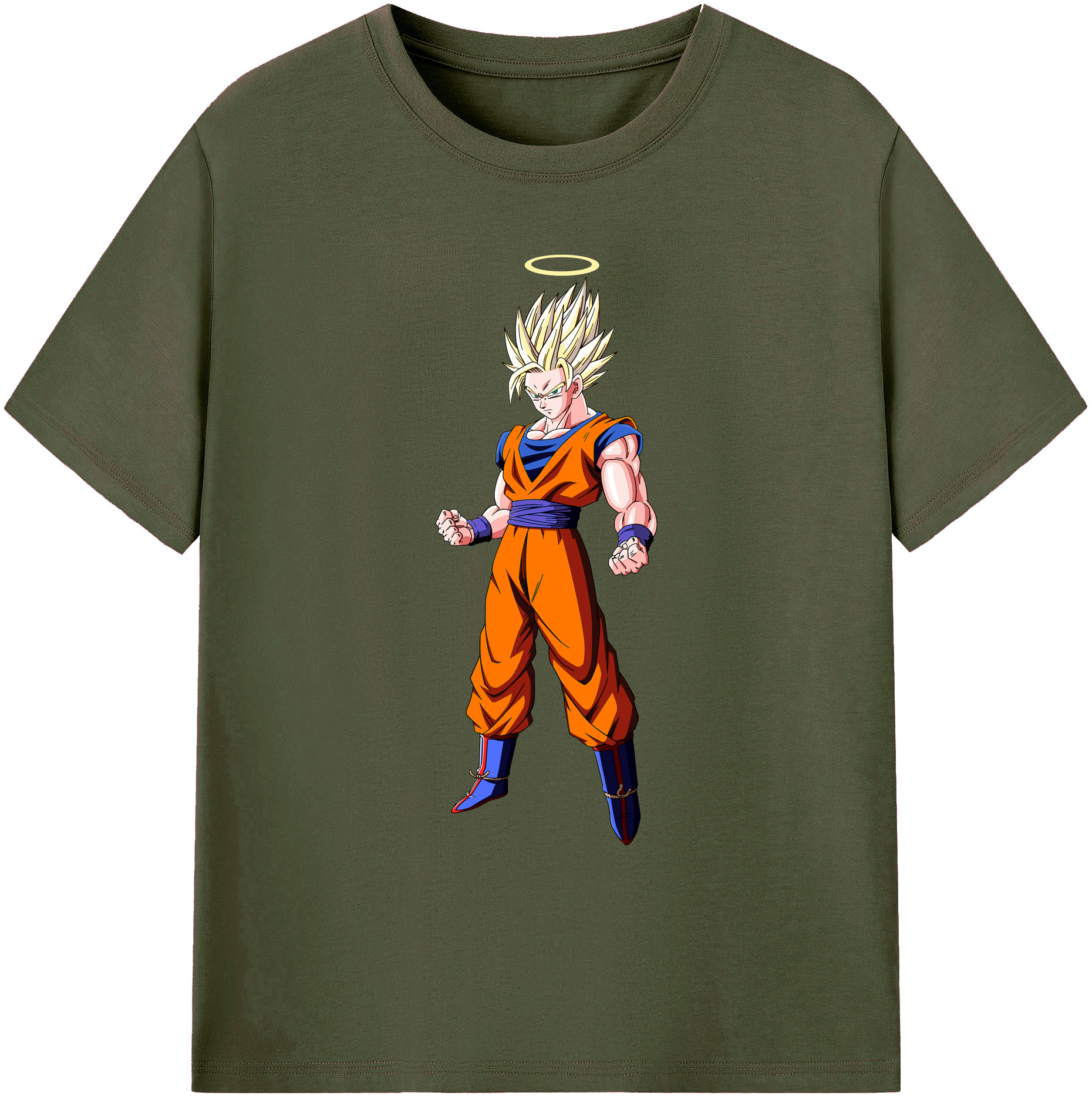 （画像用） ドラゴンボール 孫悟空（そん ごくう）Son Goku カカロット DRAGON BALL Kakarotto 綿100％ メンズ半袖Tシャツ｜肌触りやわらか＆通気性